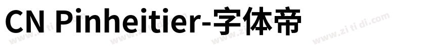 CN Pinheitier字体转换